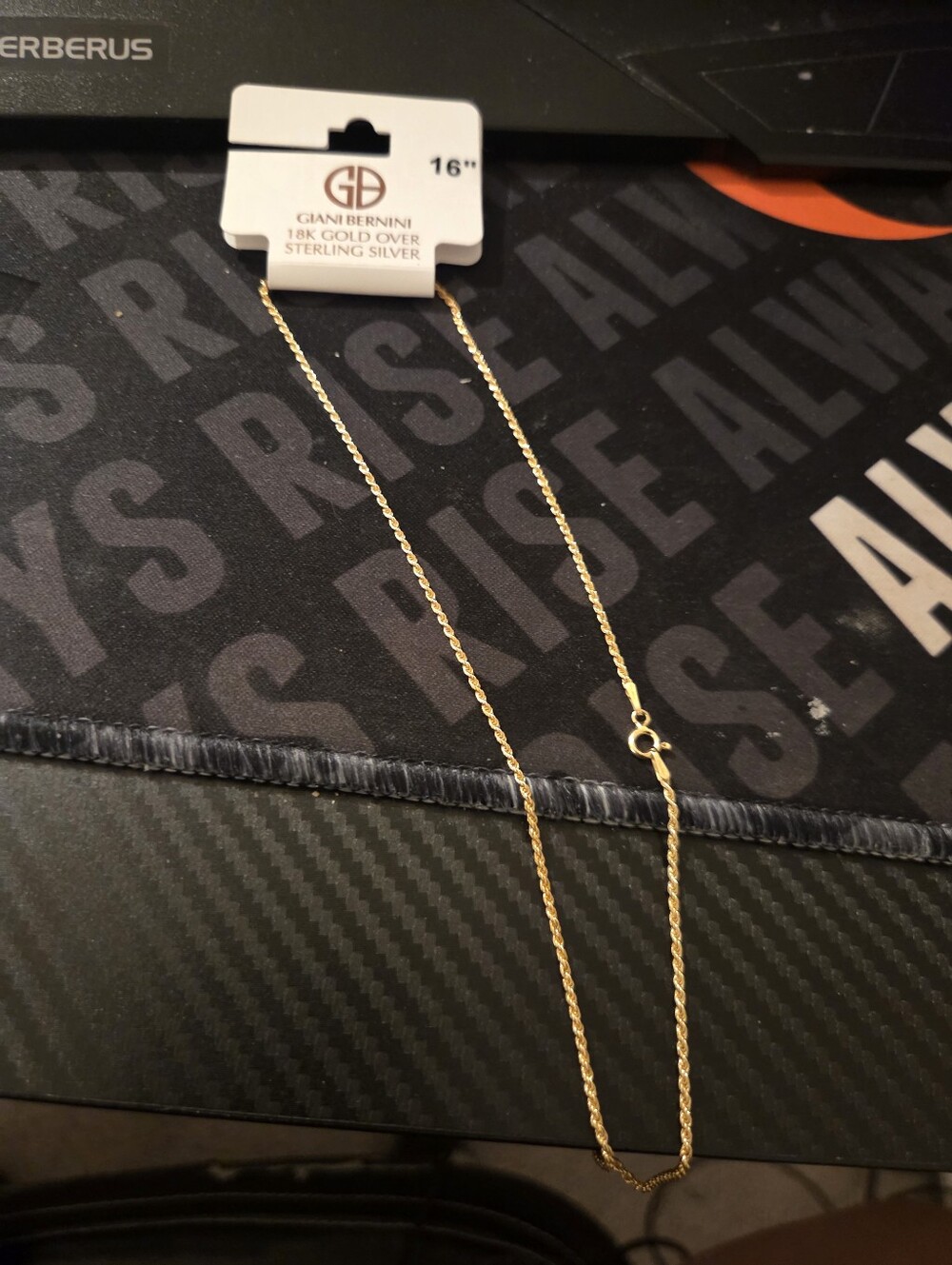 Brandnew Giani Bernini Rope Gold Over Silver Necklace